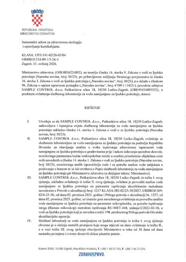RJEŠENJE MZ - voda za ljudsku potrošnju, 18.08.2023..pdf